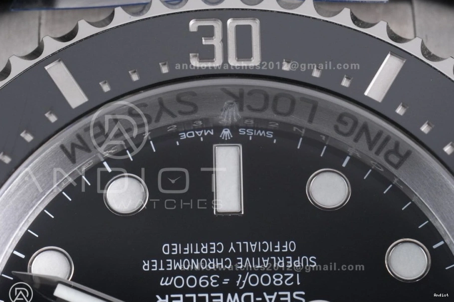 Sea-Dweller and Ceramic Bracelet Edition Best Case VR3235 904L 1:1 SS C+F 126660 Black 0329